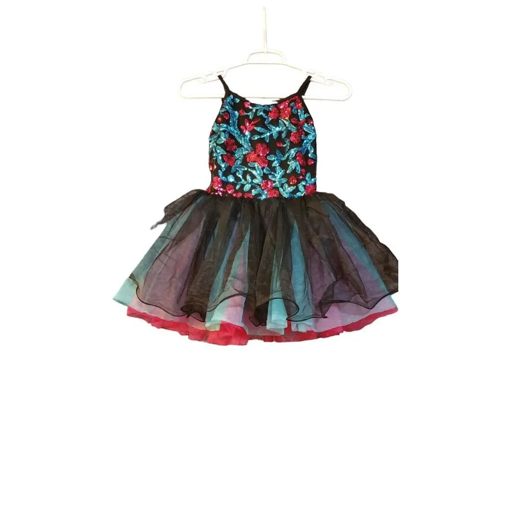 Gracie Children's Costumes Dance Ballet Tutu Black Blue Pink‎ Sequins Size LC